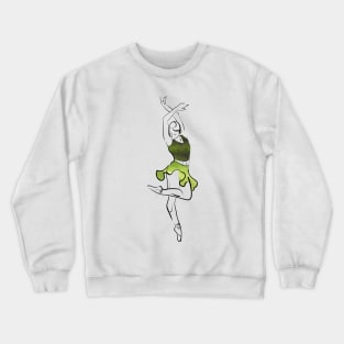 ballerina figure, watercolor illustration Crewneck Sweatshirt
